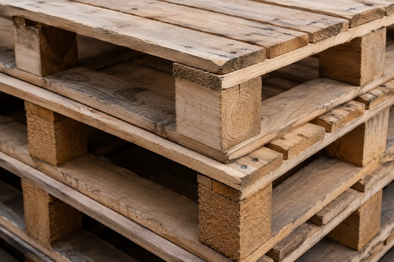 Palettes en entrepôt